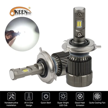 OKEEN Car LED H4 Hi/Lo H7 H11 9005 9006 LED Car Headlights H8 H1 Auto Bulb Headlamp 52W 4600lm 6000K Light 2PCS 12V LED bulbs
OKEEN Car LED H4 Hi/Lo H7 H11 9005 9006 LED Car Headlights H8 H1 Auto Bulb Headlamp 52W 4600lm 6000K Light 2PCS 12V LED bulbs