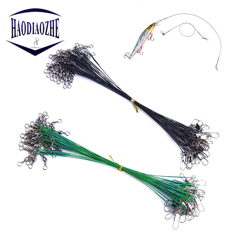 30Pcs/lot Anti-bite Fishing Line Steel Wire Leader Line Swivel Tackle Spinner Shark Spinning With 15cm 25cm 30cm Accessories
30Pcs/lot Anti-bite Fishing Line Steel Wire Leader Line Swivel Tackle Spinner Shark Spinning With 15cm 25cm 30cm Accessories