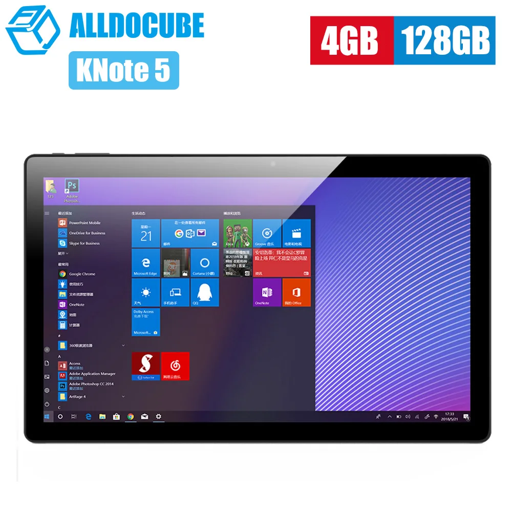 

ALLDOCUBE KNote 5 2 in 1 Tablet PC 11.6 inch Windows 10 Intel Gemini Lake N4000 Quad Core 2.4GHz 4GB RAM 128GB ROM Dual Band