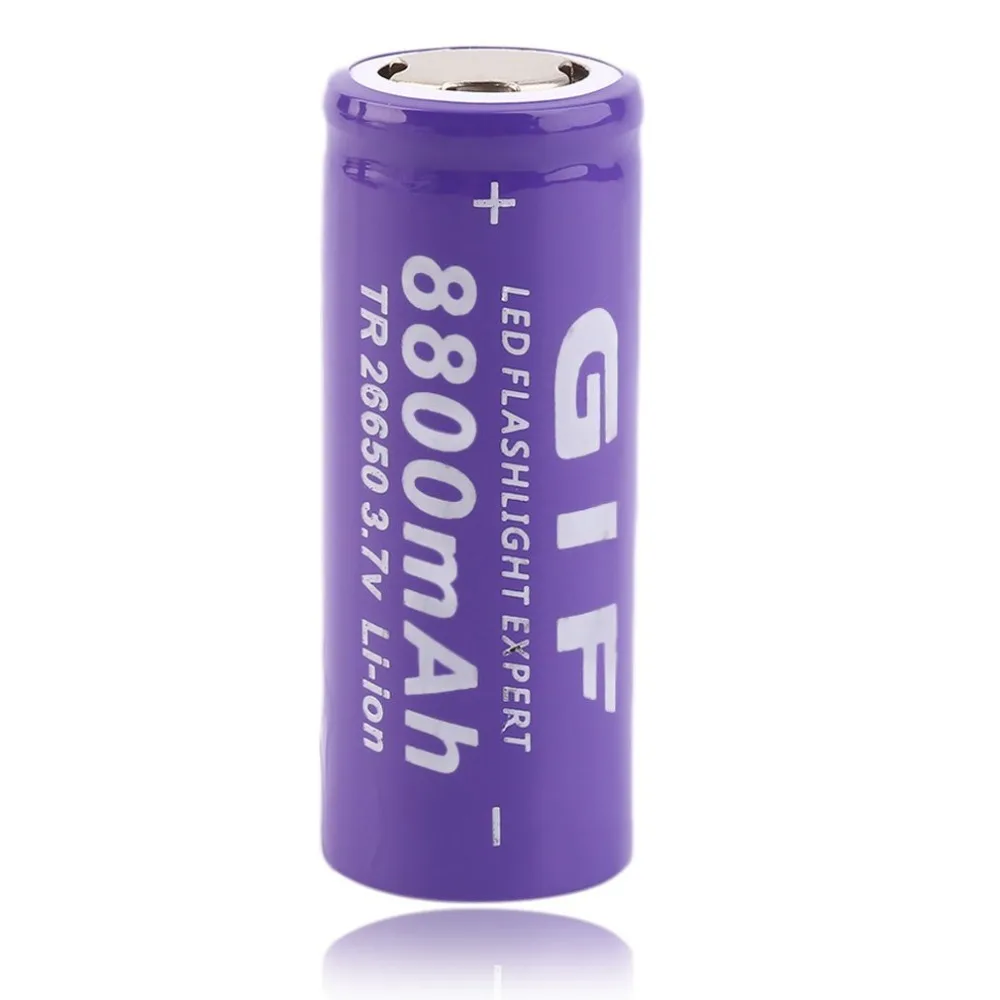 

3.7V 26650 8800mAh Li-ion Rechargeable Battery For LED Flashlight Torch Li-Ion Torch Safe and Environmental Friendly