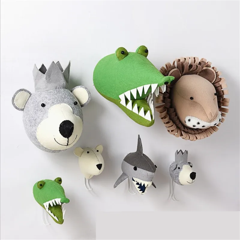 Animal Elephant Deer Zebra Rabbit Tiger Head Wall Mount Stuffed Toys Bedroom Decor Felt Artwork Wall Hanging Dolls Photo Props
Animal Elephant Deer Zebra Rabbit Tiger Head Wall Mount Stuffed Toys Bedroom Decor Felt Artwork Wall Hanging Dolls Photo Props