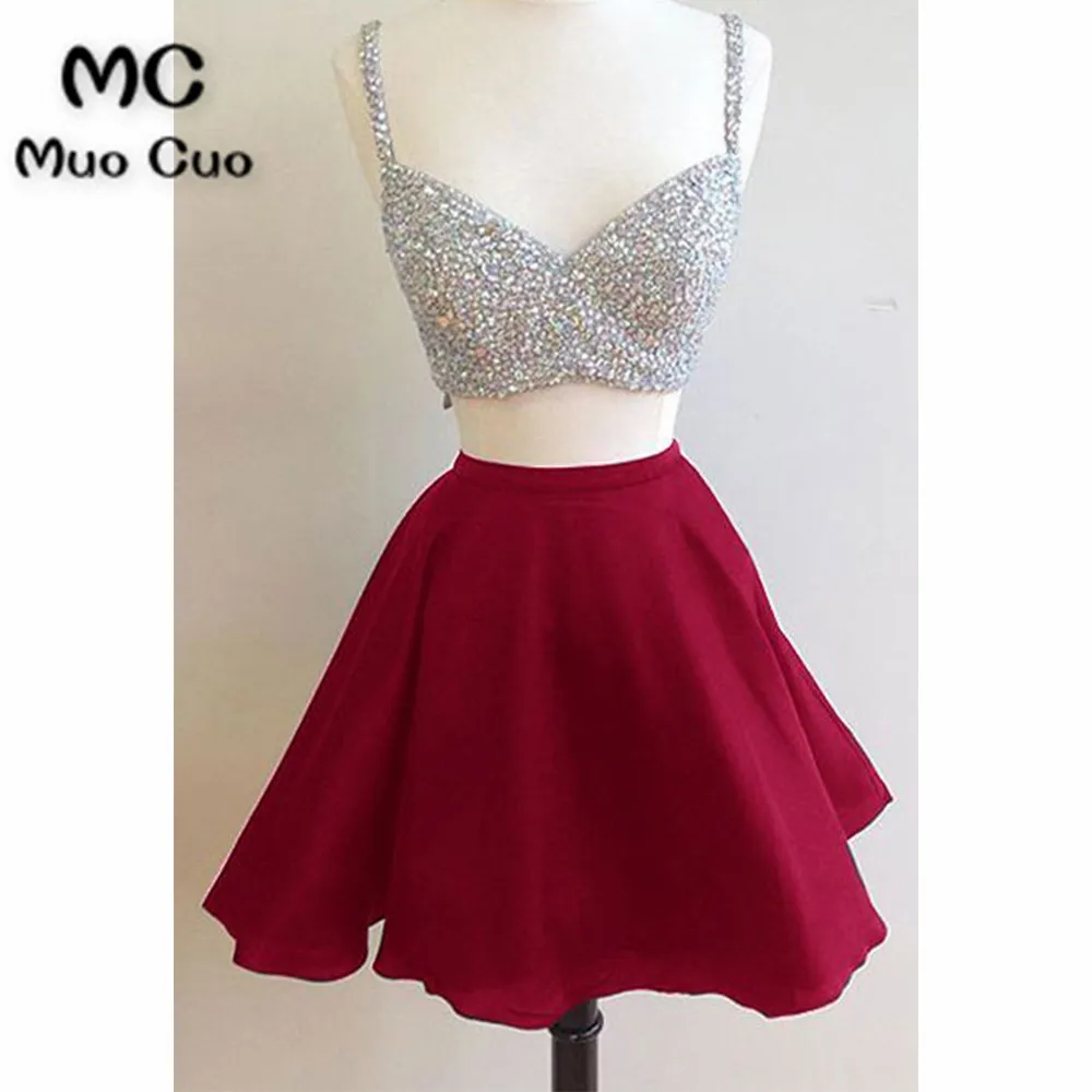Sexy 2018 Two Pieces Gown Graduation Homecoming Dresses with Crystals Beaded Short Evening Dress Straps Cocktail Party Dress
Sexy 2018 Two Pieces Gown Graduation Homecoming Dresses with Crystals Beaded Short Evening Dress Straps Cocktail Party Dress