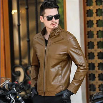 2019 new high-grade Men Leather Jackets slim Fit Elegant Mens Jacket Size 5XL fashion leisure black Leather Coats Man YH258
2019 new high-grade Men Leather Jackets slim Fit Elegant Mens Jacket Size 5XL fashion leisure black Leather Coats Man YH258