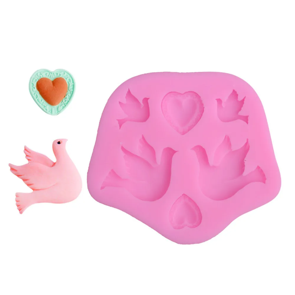 Silicone Mould Chocolate Pigeon Bird Shape Silicone Mold Fondant Chocolate Mold Soft Clay Clay Tool Cake Decoration
Silicone Mould Chocolate Pigeon Bird Shape Silicone Mold Fondant Chocolate Mold Soft Clay Clay Tool Cake Decoration