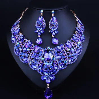 Fashion Crystal Rhinestone Bridal Jewelry Set Wedding Dress Accessories Necklace Earring Set For Brides Women
Fashion Crystal Rhinestone Bridal Jewelry Set Wedding Dress Accessories Necklace Earring Set For Brides Women