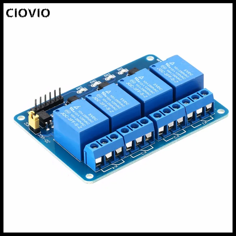 

4 Channel DC 5V Relay Module with Optocoupler Low Level Trigger Expansion Board for arduino
