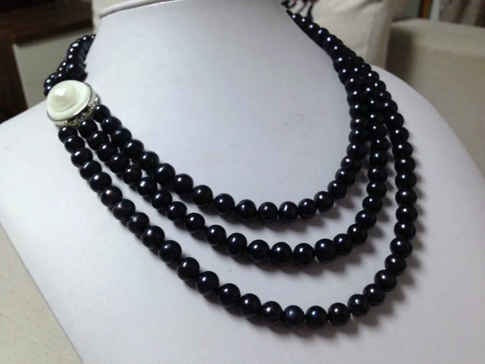 free shipping>>@@ JY&1852 triple strands natural 9-10mm tahitian black pearl necklace
free shipping>>@@ JY&1852 triple strands natural 9-10mm tahitian black pearl necklace