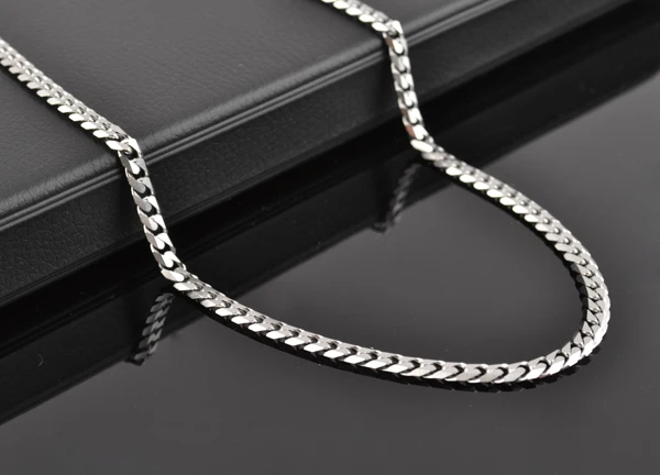 4mm Silver flat chains necklace 316L Stainless Steel Never fade necklaces jewelry
4mm Silver flat chains necklace 316L Stainless Steel Never fade necklaces jewelry