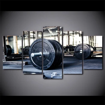 Canvas Printed Painting Living Room Wall Decoration 5 Panel Weightlifting Sports Gym Fitness Poster Modular Cuadros Pictures
Canvas Printed Painting Living Room Wall Decoration 5 Panel Weightlifting Sports Gym Fitness Poster Modular Cuadros Pictures