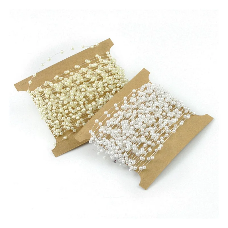 10m/lot 3MM Ivory/White Beautiful Pearl Fishing Line Beads Garland Wedding Centerpiece Table Decoration Crafting DIY Accessories
10m/lot 3MM Ivory/White Beautiful Pearl Fishing Line Beads Garland Wedding Centerpiece Table Decoration Crafting DIY Accessories