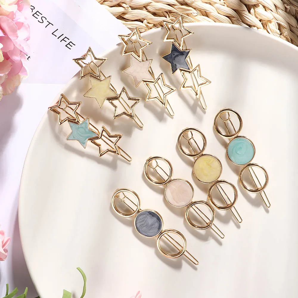 Fashion Women Acetate Round Star Alloy Hair Clip Headwear Hair Ornament Headband Hairpin Barrette Fashion Hair Accessories
Fashion Women Acetate Round Star Alloy Hair Clip Headwear Hair Ornament Headband Hairpin Barrette Fashion Hair Accessories