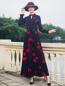 2018 New Year Evening Ankle-Length Dress Autumn Trench Dress Fall Dots Party Dress Women Ball Gown Long Dress DZ2009
2018 New Year Evening Ankle-Length Dress Autumn Trench Dress Fall Dots Party Dress Women Ball Gown Long Dress DZ2009