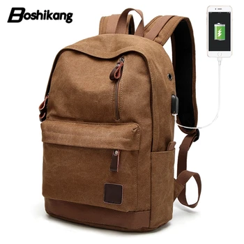 Boshikang USB Charging Men Backpack Casual Cotton Canvas College Student School Bags Vintage Laptop Travel Backpack Teenager
Boshikang USB Charging Men Backpack Casual Cotton Canvas College Student School Bags Vintage Laptop Travel Backpack Teenager