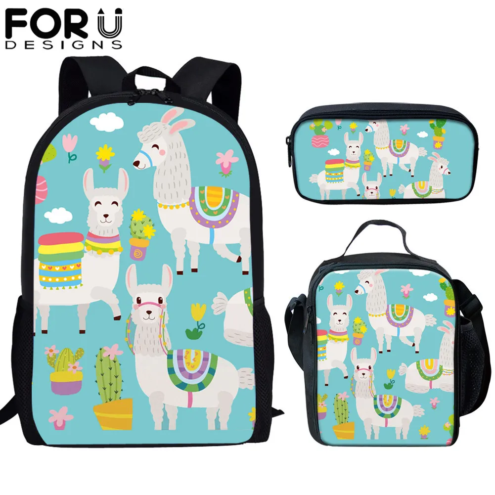 FORUDESIGNS Cartoon Alpaca Animal Print Children Backpack Capacity Large Kids School Backpacks Schoolbag For Girls Mochila Mujer
FORUDESIGNS Cartoon Alpaca Animal Print Children Backpack Capacity Large Kids School Backpacks Schoolbag For Girls Mochila Mujer