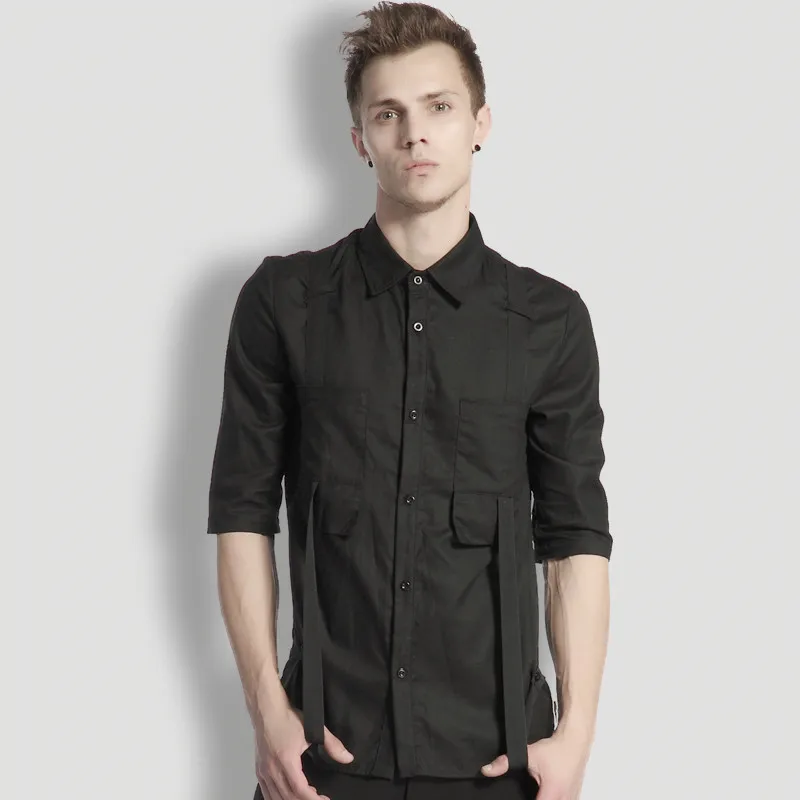 S-5XL 2017 New Men's clothing trend casual male shirt Euramerican personality All-match fashion shirt top Singer costumes
S-5XL 2017 New Men's clothing trend casual male shirt Euramerican personality All-match fashion shirt top Singer costumes