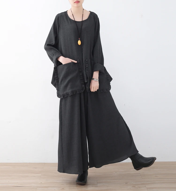Women Black Shirts Vintage Pullover Loose 2018 New Spring Autumn New Casual Vintage Style Cotton Tops Original Blouses Plus Size
Women Black Shirts Vintage Pullover Loose 2018 New Spring Autumn New Casual Vintage Style Cotton Tops Original Blouses Plus Size