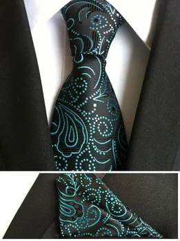8cm Factory New Designer Tie High Quality Woven Necktie Black with Green Floral Paisley Cravata with Handkerchief Set
8cm Factory New Designer Tie High Quality Woven Necktie Black with Green Floral Paisley Cravata with Handkerchief Set
