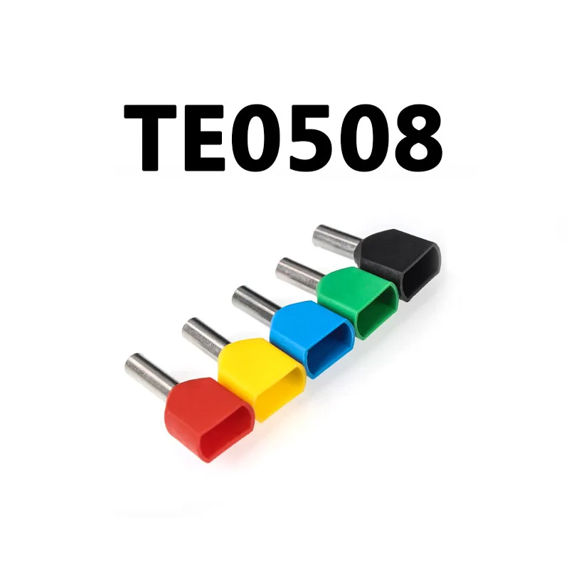 100pcs double pipe insulated cold-press terminal Needle end Multicolor optional TE0508
100pcs double pipe insulated cold-press terminal Needle end Multicolor optional TE0508