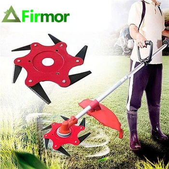 FIRMOR Universal 65Mn Trimmer Head 6 Steel Blades Razors Lawn Mower Head Cutter for Mower Grass Brush Cutters Mowing Head Tool
FIRMOR Universal 65Mn Trimmer Head 6 Steel Blades Razors Lawn Mower Head Cutter for Mower Grass Brush Cutters Mowing Head Tool