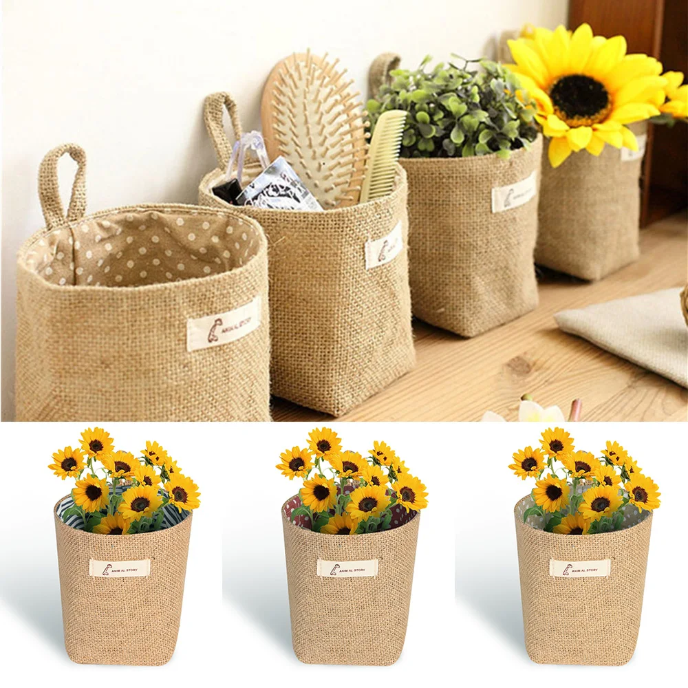 Practical Living Room Storage Sack Cloth bags Hanging Grocery cloth flowerpot Housing Basket Home Decor Wedding Decoration
Practical Living Room Storage Sack Cloth bags Hanging Grocery cloth flowerpot Housing Basket Home Decor Wedding Decoration