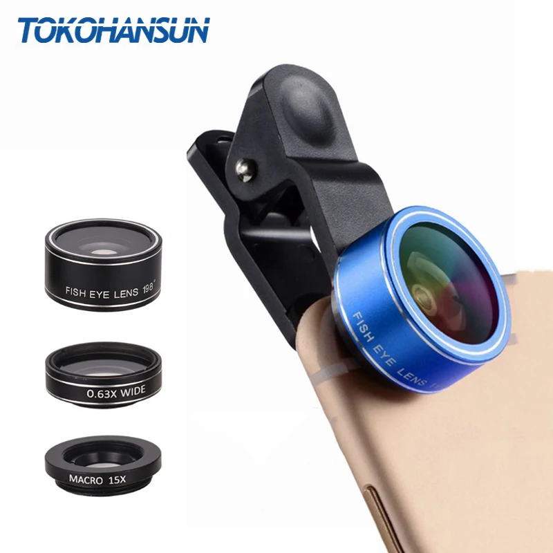TOKOHANSUN Universal Clip 3in1 Fish Eye Smartphone Camer Lens Wide Angle Macro Fisheye Mobile Phone Lens For iPhone 8 6 Samsung
TOKOHANSUN Universal Clip 3in1 Fish Eye Smartphone Camer Lens Wide Angle Macro Fisheye Mobile Phone Lens For iPhone 8 6 Samsung