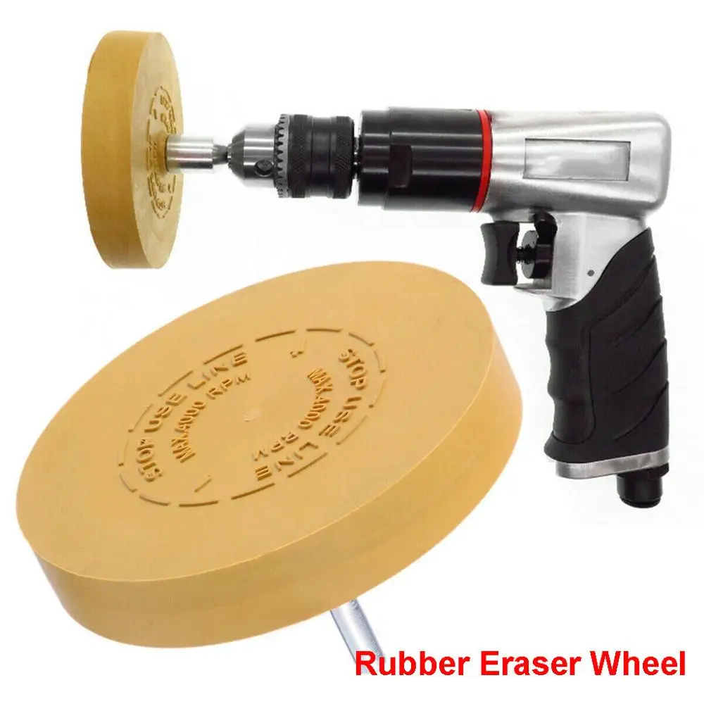 Rubber Remover Wheel Pneumatic Degumming Discs Remover Paint Glue Rubber Grinder Wheel Eraser 4Inch Pad Adapter Adhesive @16
Rubber Remover Wheel Pneumatic Degumming Discs Remover Paint Glue Rubber Grinder Wheel Eraser 4Inch Pad Adapter Adhesive @16