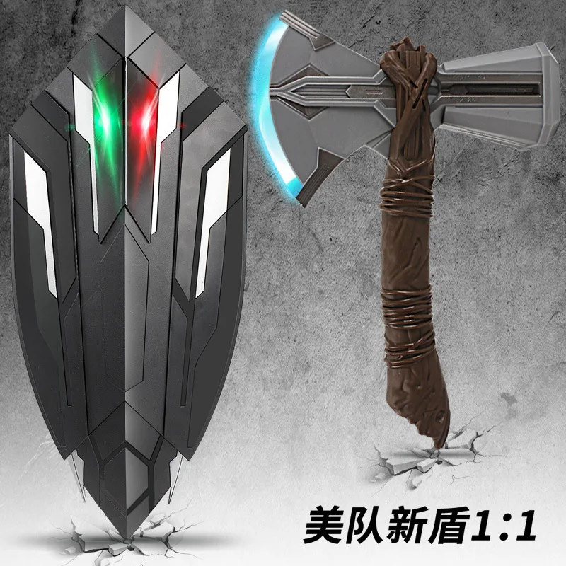 Child Cosplay The Avengers 2 Thor LED light luminous sounding Helmet Mask axe Weapon hammer quake model toy gifts
Child Cosplay The Avengers 2 Thor LED light luminous sounding Helmet Mask axe Weapon hammer quake model toy gifts