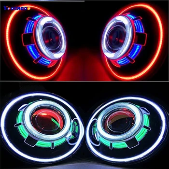 YOOERGOO Pair 7 inches J eep Led starry headlights with Devil Demon eye and led Angel halo
YOOERGOO Pair 7 inches J eep Led starry headlights with Devil Demon eye and led Angel halo
