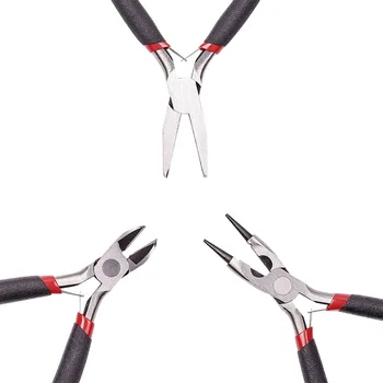 Black DIY Jewelry Tool Jewelery Making DIY Equipment Repair Design Accessory Polishing Round Nose Flat Nose Side-Cutting Pliers
Black DIY Jewelry Tool Jewelery Making DIY Equipment Repair Design Accessory Polishing Round Nose Flat Nose Side-Cutting Pliers