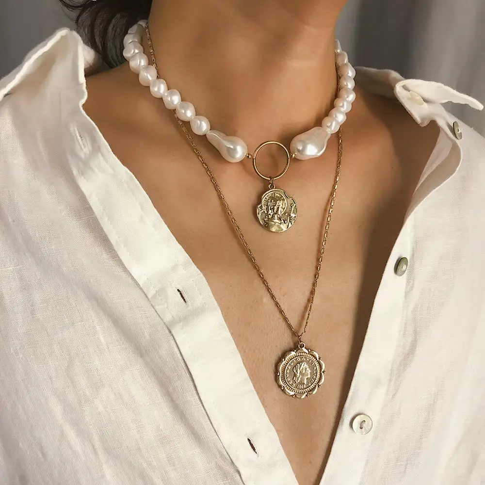 vintage necklace women fashion jewelry simulated pearl collares layered necklaces pendants
vintage necklace women fashion jewelry simulated pearl collares layered necklaces pendants