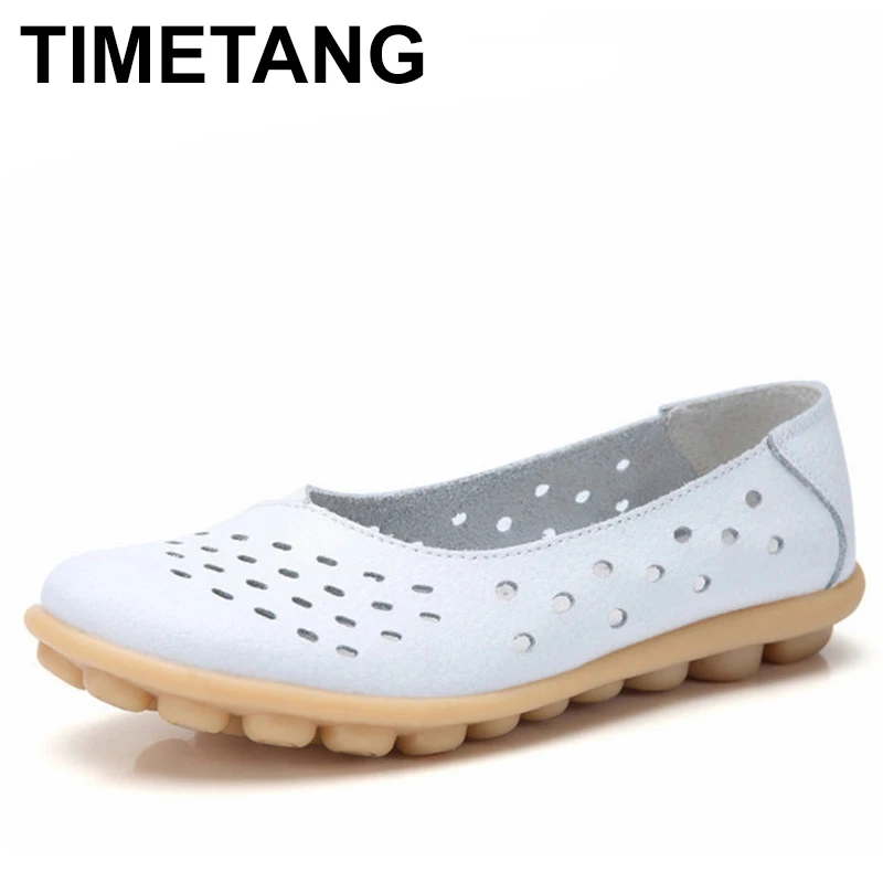 TIMETANGGenuine Leather Women Flats New Cut-Outs Summer Shoes Woman Hollow Women's Loafers Female Solid Shoe Large Size35-44E701
TIMETANGGenuine Leather Women Flats New Cut-Outs Summer Shoes Woman Hollow Women's Loafers Female Solid Shoe Large Size35-44E701