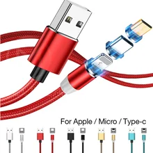 Cable magnético rápido para iPhone XS X XR 7 micro USB rápido cargador tipo C imán Android Cable de teléfono para Samsung(China)
