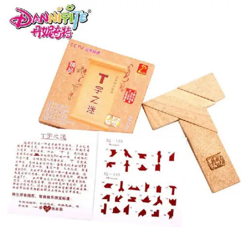 Candice guo! educational wooden toy combination T letter shape changeable tangram jigsaw puzzle game 1pc
Candice guo! educational wooden toy combination T letter shape changeable tangram jigsaw puzzle game 1pc