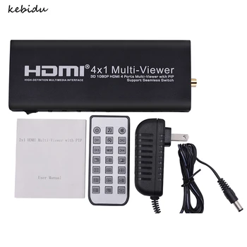 Kebidu HDMI 4x1 Quad Multi-viewer with PIP Support Seamless Switch HD Video Splitter Compliant with HDMI 1.3a HDCP 1.2 3D 1080P
Kebidu HDMI 4x1 Quad Multi-viewer with PIP Support Seamless Switch HD Video Splitter Compliant with HDMI 1.3a HDCP 1.2 3D 1080P