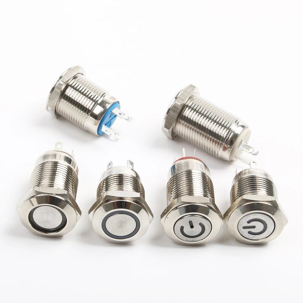 12mm metal waterproof lamp LED push button switch latching/ Momentary flat ring round/power mark push button 3V 5V 6V 24V 220V
12mm metal waterproof lamp LED push button switch latching/ Momentary flat ring round/power mark push button 3V 5V 6V 24V 220V