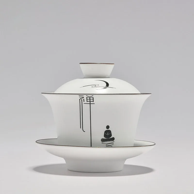 Zen Tea Ceremony Chinese Teaware Ceramic Porcelain Gaiwan Tea Set Tureen Glaze Kiln 175ml Kung Fu Tea Bowl Tea Cup Gaiwan
Zen Tea Ceremony Chinese Teaware Ceramic Porcelain Gaiwan Tea Set Tureen Glaze Kiln 175ml Kung Fu Tea Bowl Tea Cup Gaiwan