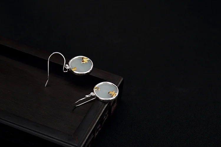 agate silver earrings for girls 15
