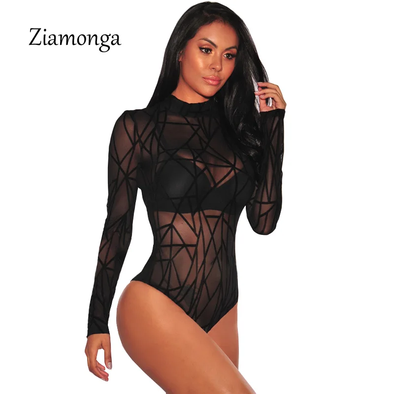 Ziamonga Sexy Night Club Sheer Mesh Bodysuit Women Long Sleeve Combinaison Short Femme Hollow Out Women Jumpsuit Short Rompers
Ziamonga Sexy Night Club Sheer Mesh Bodysuit Women Long Sleeve Combinaison Short Femme Hollow Out Women Jumpsuit Short Rompers