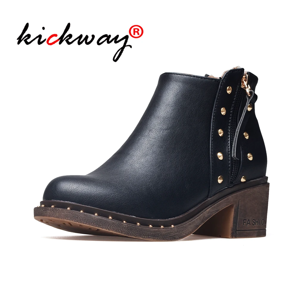 Women Ankle Boots 2019 Autumn Winter High Heel Boots Warm Plush Square Heels Winter Shoes Women's Boots Ladies Plus Size 34-43
Women Ankle Boots 2019 Autumn Winter High Heel Boots Warm Plush Square Heels Winter Shoes Women's Boots Ladies Plus Size 34-43