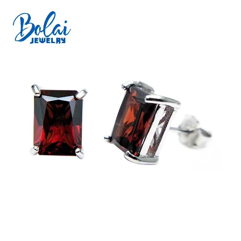 Bolaijewelry,simple shine elegant 925 silver with red garnet gemstone earrings fashion jewelry for women romantic gift for girl
Bolaijewelry,simple shine elegant 925 silver with red garnet gemstone earrings fashion jewelry for women romantic gift for girl