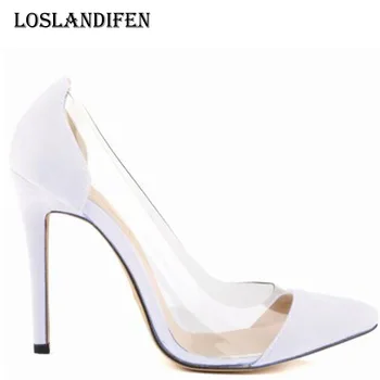 Loslandifen Women Sexy Pointed Toe Suede Evening High Heel Shoes Plus Size 35-42 Ladies Spring Autumn Transparent Office Pumps
Loslandifen Women Sexy Pointed Toe Suede Evening High Heel Shoes Plus Size 35-42 Ladies Spring Autumn Transparent Office Pumps