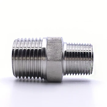 304 Stainless Steel 1/2" BSP Male To 3/4" BSP Male Thread Hex Nipple Threaded High Pressure CNC Pipe Fitting Connector
304 Stainless Steel 1/2" BSP Male To 3/4" BSP Male Thread Hex Nipple Threaded High Pressure CNC Pipe Fitting Connector