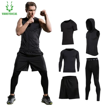 2019 Top Brand VANSYDICAL Mens Compression Gyms clothes Breathable quick-drying Sets Fitness Clothing suit
2019 Top Brand VANSYDICAL Mens Compression Gyms clothes Breathable quick-drying Sets Fitness Clothing suit