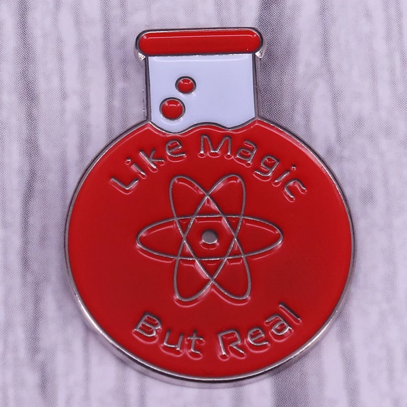 Like magic but real science enamel pin chemistry experimental flask brooch atom badge science teacher education gift
Like magic but real science enamel pin chemistry experimental flask brooch atom badge science teacher education gift