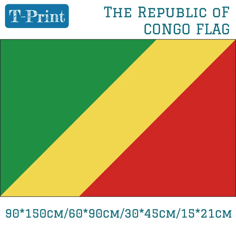 The Republic of Congo National Flag 90*150cm 60*90cm 40*60cm Car Flag National Day / Event / Office Flag Banner Decoration
The Republic of Congo National Flag 90*150cm 60*90cm 40*60cm Car Flag National Day / Event / Office Flag Banner Decoration