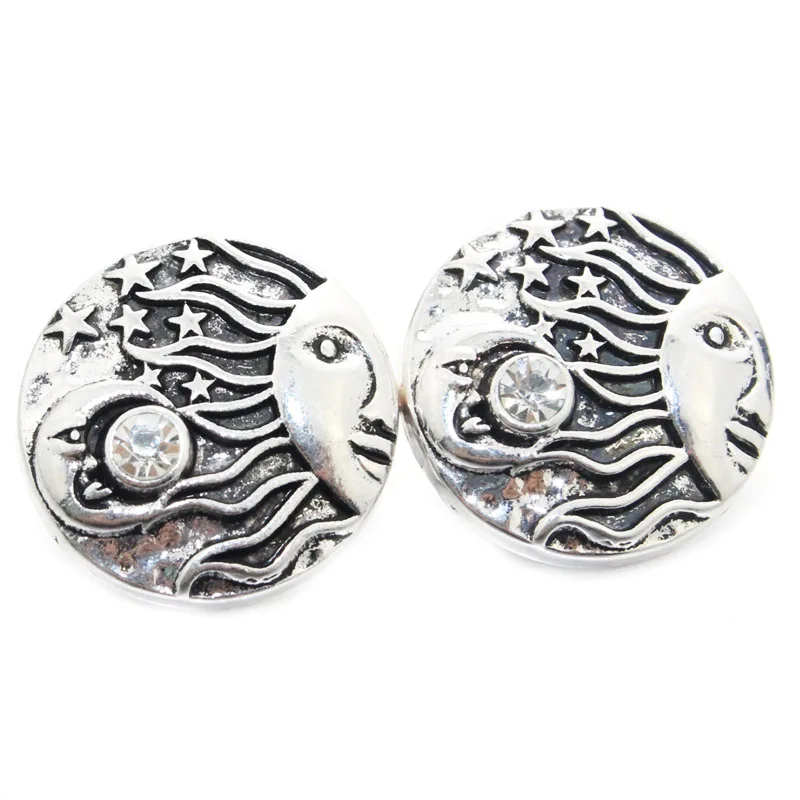 10pcs/lot Mixed Star Moon 18mm Rhinestones crystal snap buttons with copper button for bracelets and necklace jewelry 010507
10pcs/lot Mixed Star Moon 18mm Rhinestones crystal snap buttons with copper button for bracelets and necklace jewelry 010507