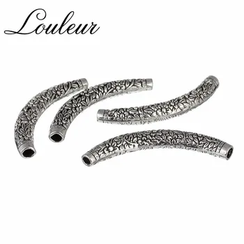 10pcs/lot Antique Silver Plated Filigree Carve Curve Tube Spacer Charm Beads Fit Statement Necklace Bracelet DIY Jewelry Making
10pcs/lot Antique Silver Plated Filigree Carve Curve Tube Spacer Charm Beads Fit Statement Necklace Bracelet DIY Jewelry Making