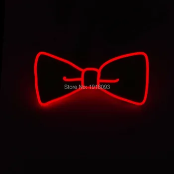 Holiday Lighting EL Wire Glowing Bow Tie Neon glow light Flash Color Red Party LED Bow Tie with DC-3V Steady on Driver
Holiday Lighting EL Wire Glowing Bow Tie Neon glow light Flash Color Red Party LED Bow Tie with DC-3V Steady on Driver