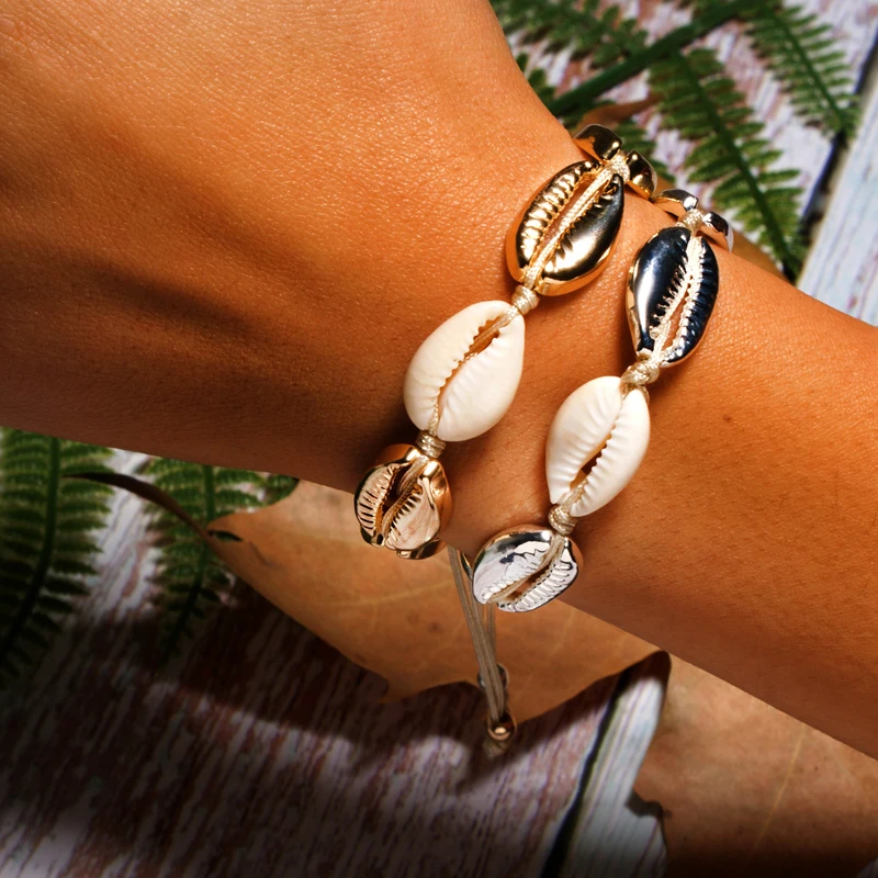 Bohemian Handmade Puka Shell Bracelet for Women Gift Fashion Natural Cowrie Charm Bracelets Summer Friendship Jewelry
Bohemian Handmade Puka Shell Bracelet for Women Gift Fashion Natural Cowrie Charm Bracelets Summer Friendship Jewelry