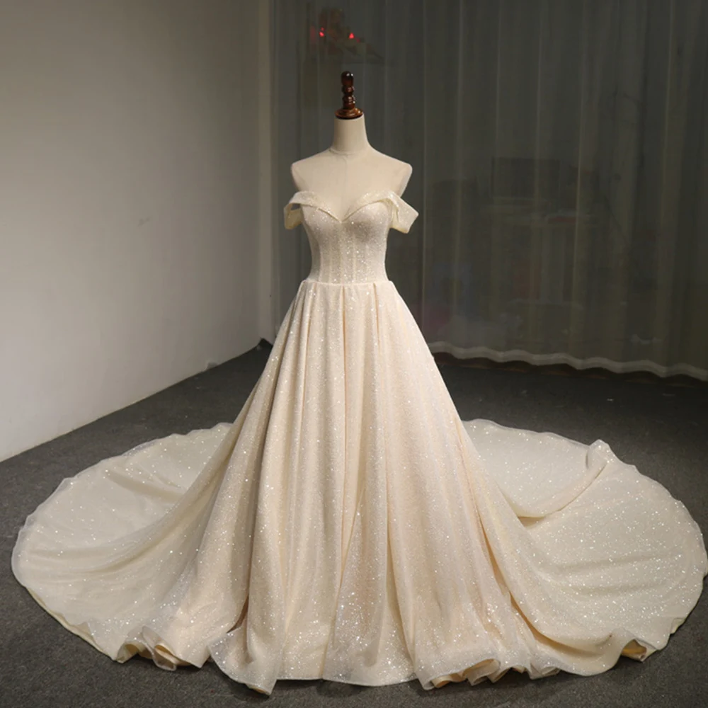 Vestidos De Novia Vintage 2019 New Arrive Off The Shoulder Short Sleeve Lace Up Shiny A-line Wedding Dress Online Chinese Store
Vestidos De Novia Vintage 2019 New Arrive Off The Shoulder Short Sleeve Lace Up Shiny A-line Wedding Dress Online Chinese Store